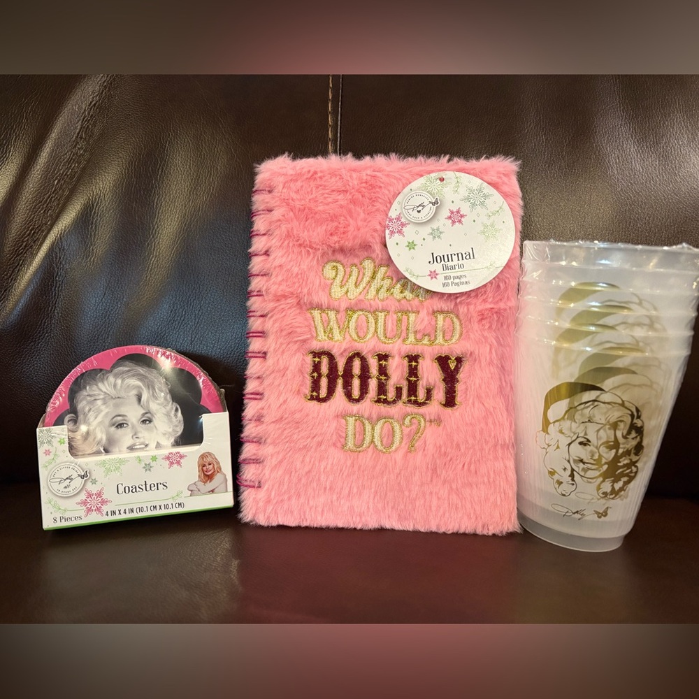 Dolly Parton Journal, Cup and Coasters Set